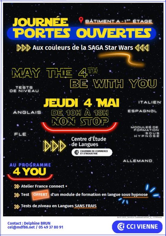 Journée Portes Ouvertes #spécial #langues , aux couleurs de la saga STAR WARS !